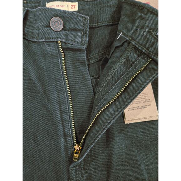 NWT Levi's  Women's Cinch Waist  Baggy Jeans Black Size 27 x 31 - Picture 8 of 10